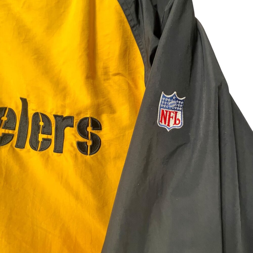 Vtg Pittsburgh Steelers Reebok NFL Team Apparel Hooded Jacket Reversible 2XL - Picture 8 of 16
